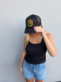 Legacy Surf Rasta Trucker Hat Black Panel
