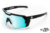 HEATWAVE FUTURE TECH SUNGLASSES: BLACK FRAME ARCTIC CHROME Z87+