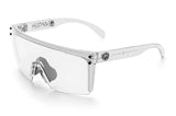 Heatwave Visuals LAZER FACE GLASSES: VAPOR CLEAR FRAME CLEAR ANTI FOG LENS Z87