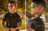 KIDS LAZER FACE SUNGLASSES: AQUA SPLASH