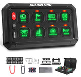 GG Lighting Gang Switch Panel W/ RGB and Remote Control Bluetooth Ap