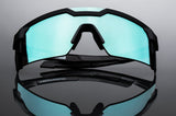 HEATWAVE FUTURE TECH SUNGLASSES: BLACK FRAME ARCTIC CHROME Z87+