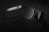 Heatwave Vise Black Frame, Black Lens, Black Emblem Sunglasses